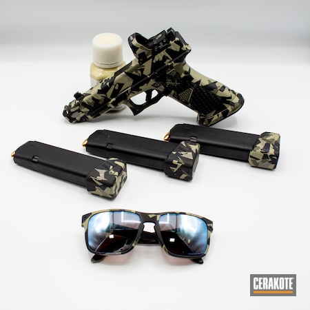 Powder Coating: Sunglasses,Graphite Black H-146,S.H.O.T,Steel Grey H-139,MAGPUL® FOLIAGE GREEN H-231,Camo,MAGPUL® STEALTH GREY H-188,Splinter Camo,Glock 45,DESERT VERDE H-256
