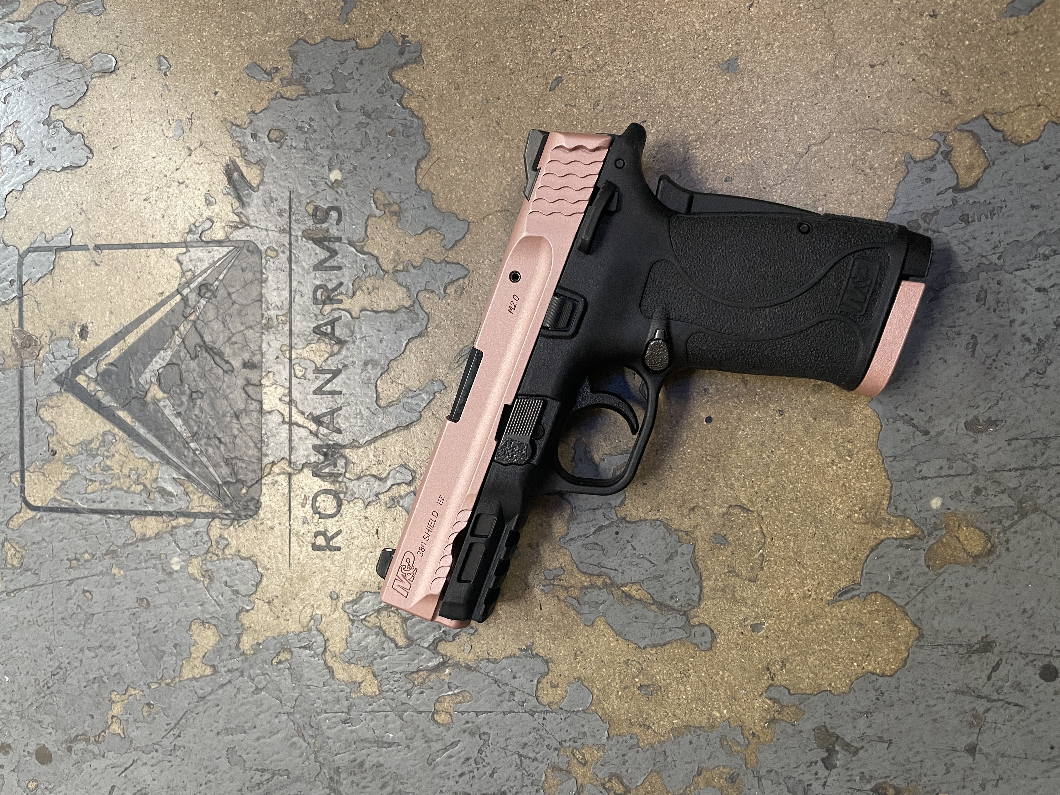 Custom M&P finished in Rose Gold | Cerakote