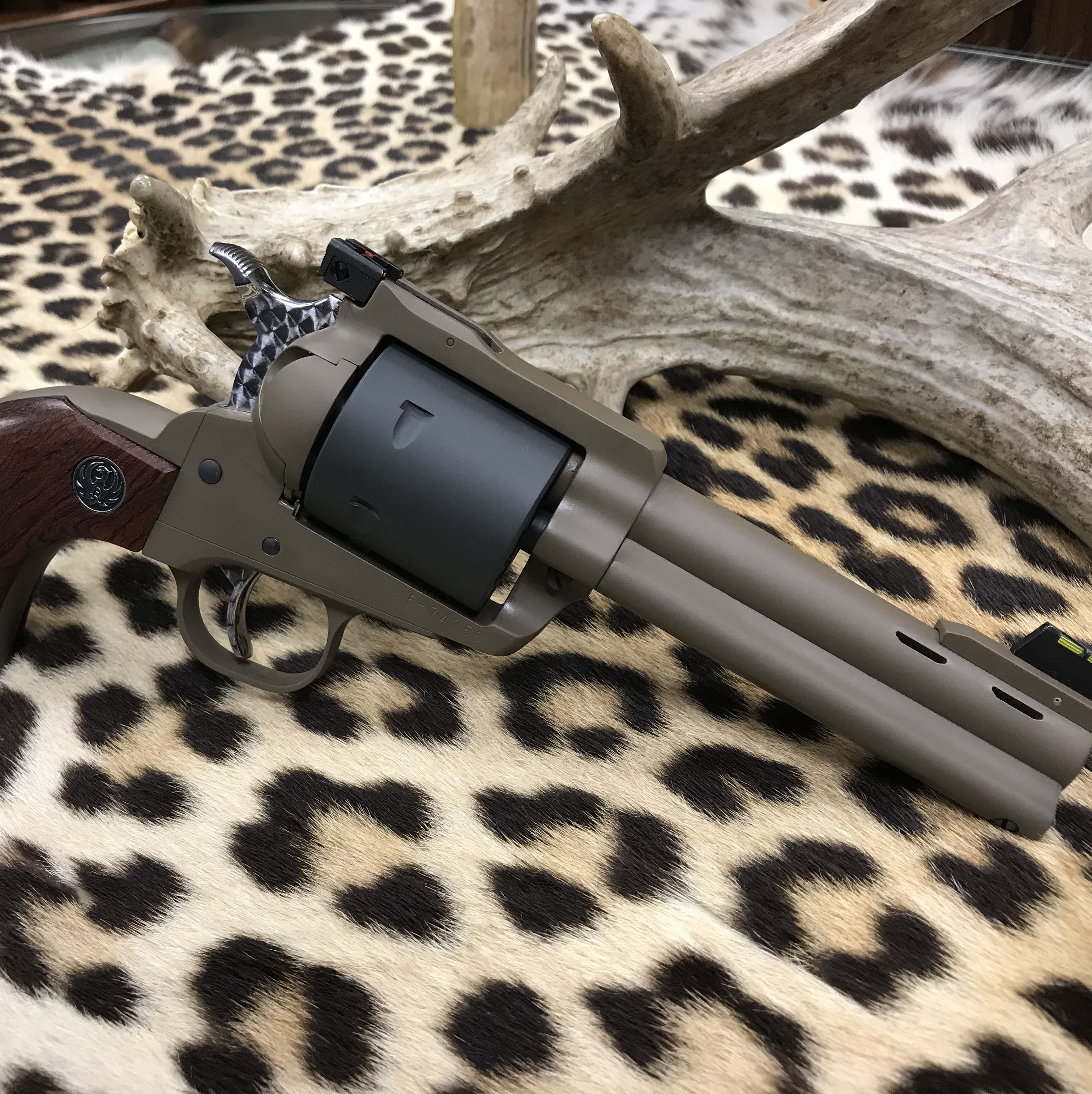 Custom Ruger Revolver featuring Sig™ Dark Grey and Burnt Bronze | Cerakote