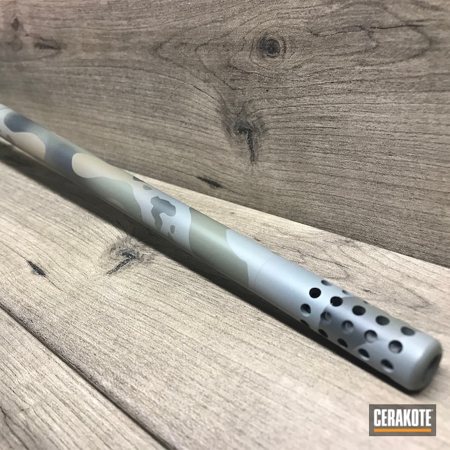 Cerakoted: S.H.O.T,Rifle,Ruger American Rifle,Ruger,.308,Custom Camo,Hunting,Sniper Grey H-234,Scope,Hunting Rifle,American,Firearm,MAGPUL® FDE C-267