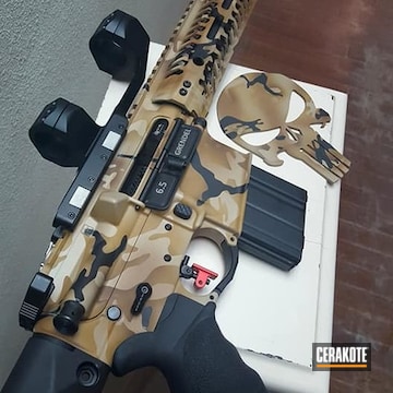 Cerakoted Camo 6.5 Ar Build In H-187, H-146 And H-268