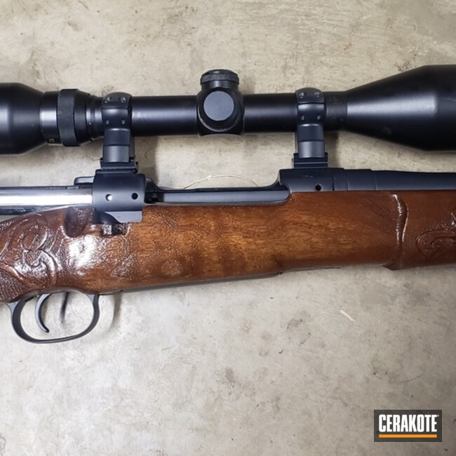 Cerakoted Bolt Action Springfield In H-245 And Mc-160