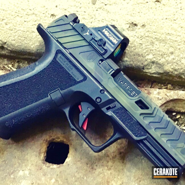 Cerakoted: S.H.O.T,9mm,Shadow,Tactical Pistol,Graphite Black H-146,Shadow Systems,Warrior,Pistol