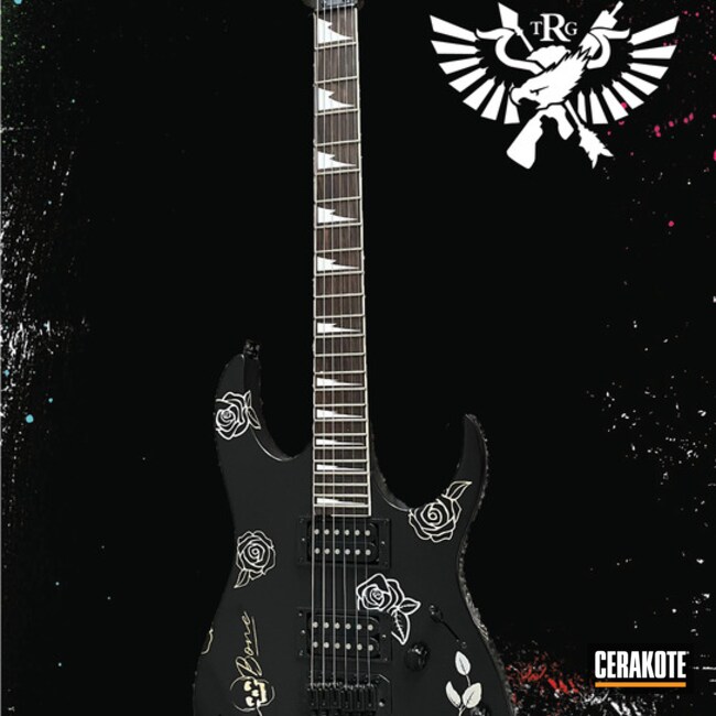  Cerakoted Custom Guitar For Branna Bone In H-255, H-190 And H-122