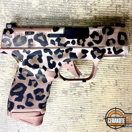 Powder Coating: Firearm,Graphite Black H-146,Chocolate Brown H-258,PINK CHAMPAGNE H-311,S.H.O.T,Cheetah,Pistol,Springfield Armory,Hellcat,Cheetah Print