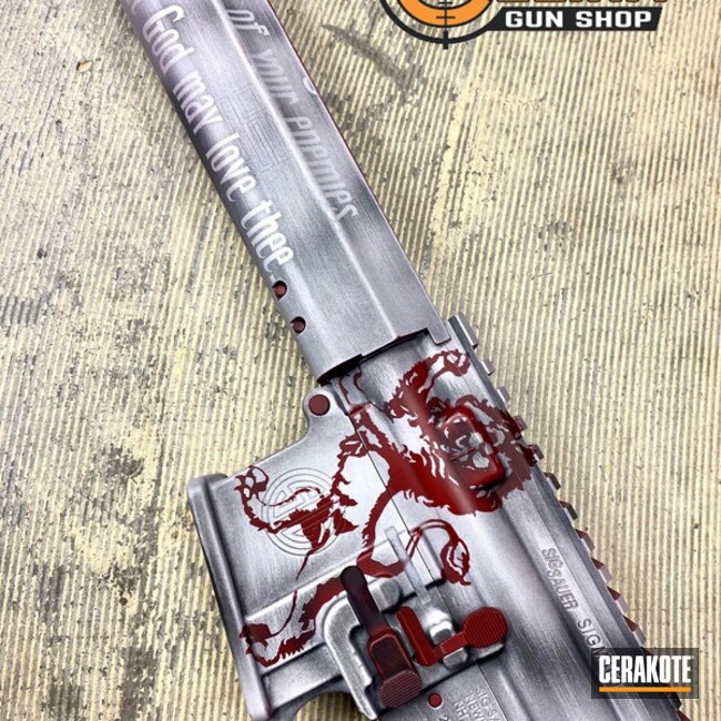Cerakoted Knights Templar Themed Ar And Pistol