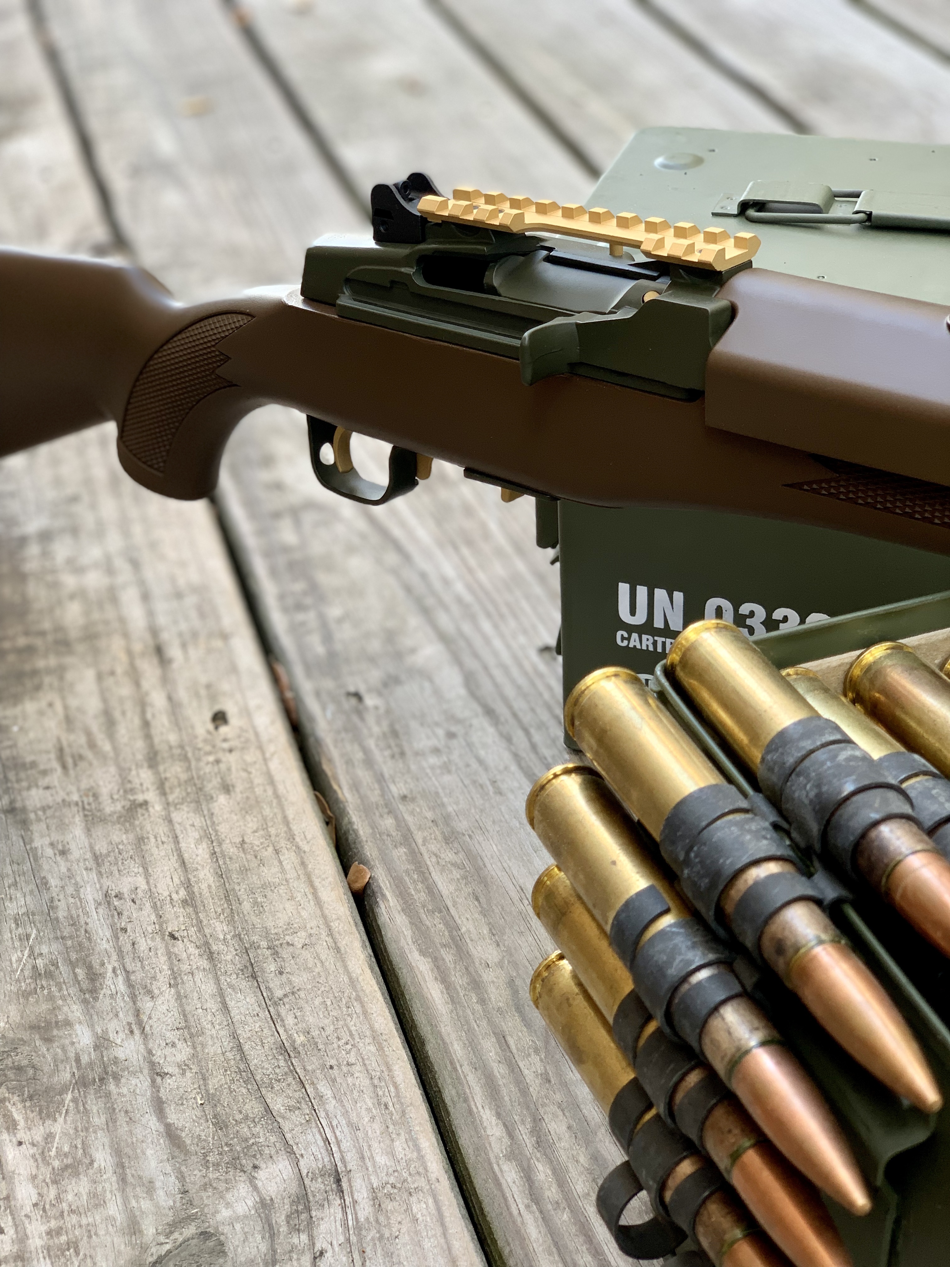 Custom Mini-14 finished with Plum Brown, Barrett® Bronze, Mil Spec ...