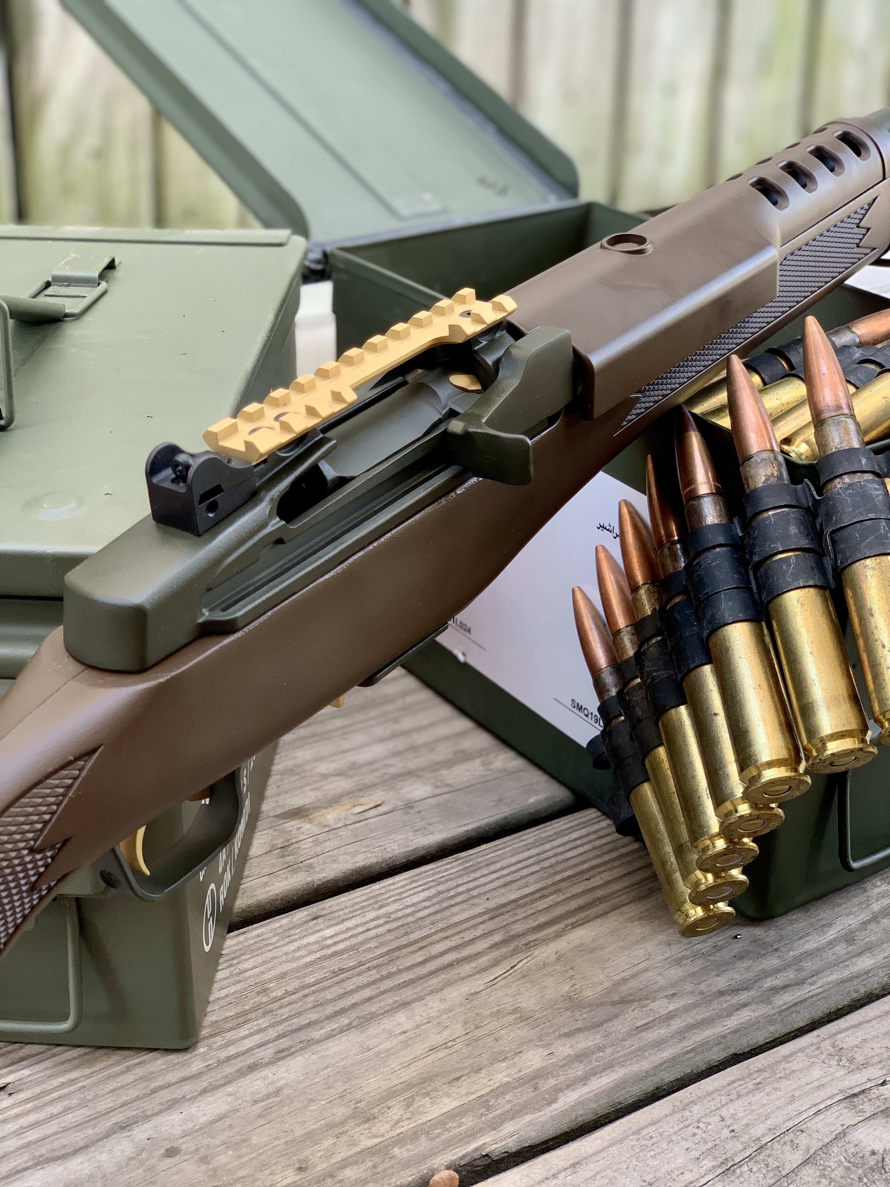 Custom Mini-14 finished with Plum Brown, Barrett® Bronze, Mil Spec ...
