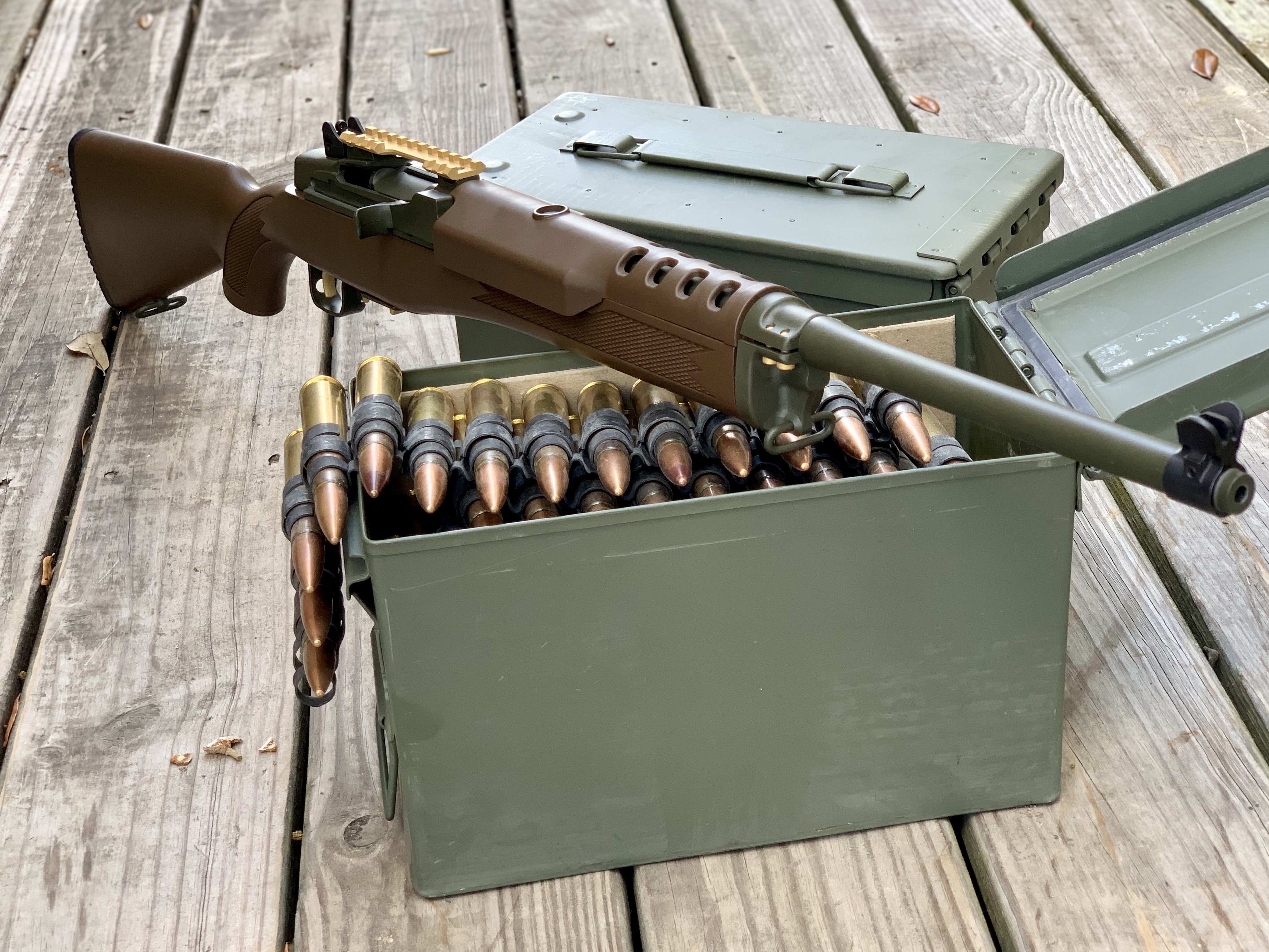 Custom Mini-14 finished with Plum Brown, Barrett® Bronze, Mil Spec ...