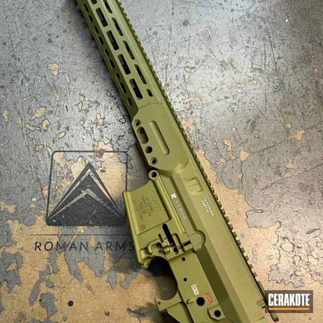 Cerakoted Great Looking Green On This Ar Build