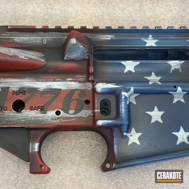 Cerakoted Truly Patriotic Ar Lowers And Uppers In H-221 And H-357