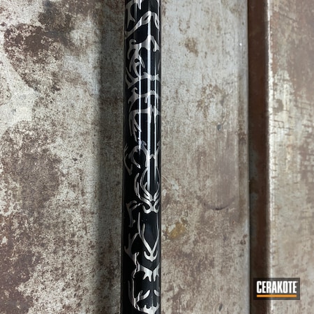 Powder Coating: Graphite Black H-146,S.H.O.T,Horns,HIGH GLOSS ARMOR CLEAR H-300,Rifle Barrel,Antlers,Deer Graphic,Bolt Action,Bolt Action Rifle,Howa