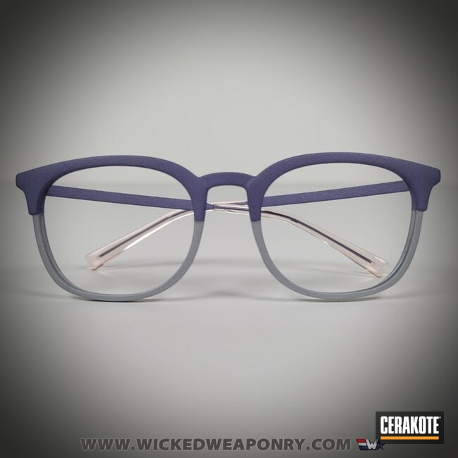Cerakoted Smart Looking 2 Tone Eyeglass Frames In H-255 And H-314