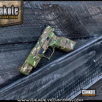Cerakoted Custom Camo Pdw In H-235, H-30372, H-265 And H-258