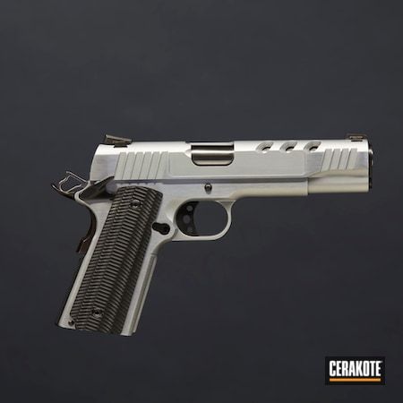 Powder Coating: 1911A1,Graphite Black H-146,Polished,S.H.O.T,Pistol,Colt 1911,Colt,Slide Cut,Stainless,45 ACP