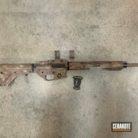 Powder Coating: Laserengraving,S.H.O.T,Hunting Rifle,DESERT SAND H-199,AR-15,Patriot Brown H-226,Rifle,Freehand Camo,MAGPUL® FLAT DARK EARTH H-267