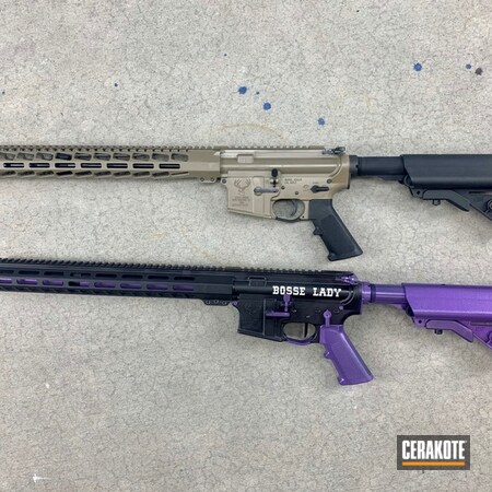 Powder Coating: S.H.O.T,His and Hers,Stag Arms,Bright Purple H-217,.223 Wylde,AR-15,MAGPUL® FLAT DARK EARTH H-267