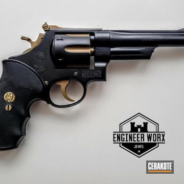 Cerakoted Graphite Black And Burnt Bronze Revolver