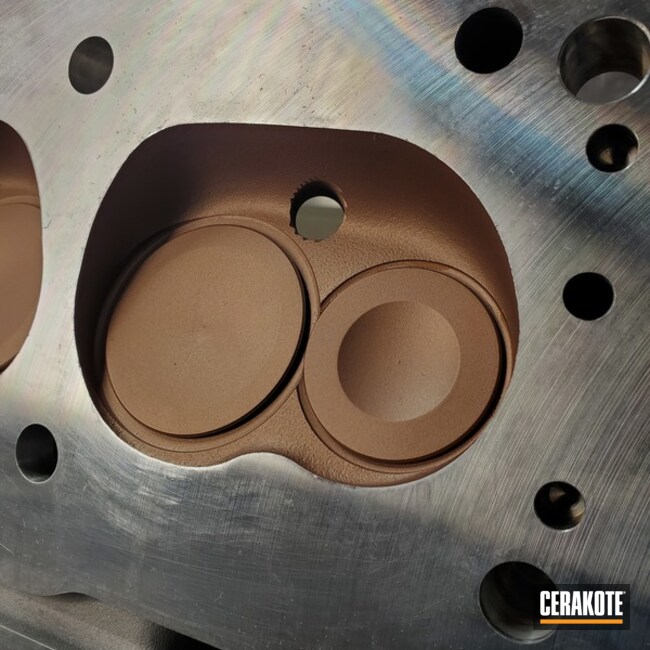 Combustion Chambers And Valves Cerakoted Using Titanium