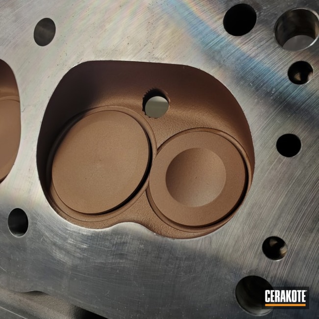 Combustion Chambers And Valves Cerakoted Using Titanium