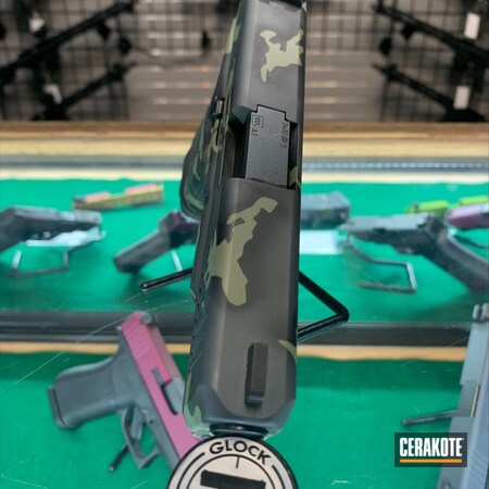 Powder Coating: HAZEL GREEN H-204,.9,S.H.O.T,Glock45,Armor Black H-190,Sniper Grey H-234