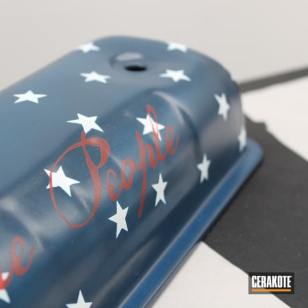 Powder Coating: S.H.O.T,America,NAVY E-220,Automotive,Valve Covers,Red White And Blue,Model Gun,Stars,Valve Cover,Stormtrooper White H-297,FIRE  E-310,Stars and Stripes,Auto,Ford,Americana,Automotive Parts