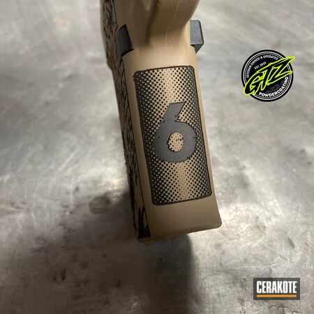 Powder Coating: Graphite Black H-146,S.H.O.T,Glock 43X,Coyote Tan H-235