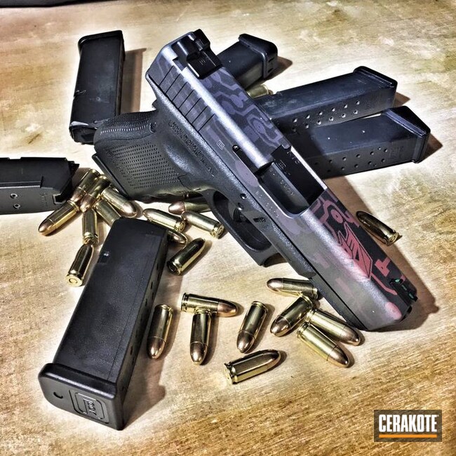 Cerakoted Themed Custom Glock In E-250, H-167, H-237 And H-185