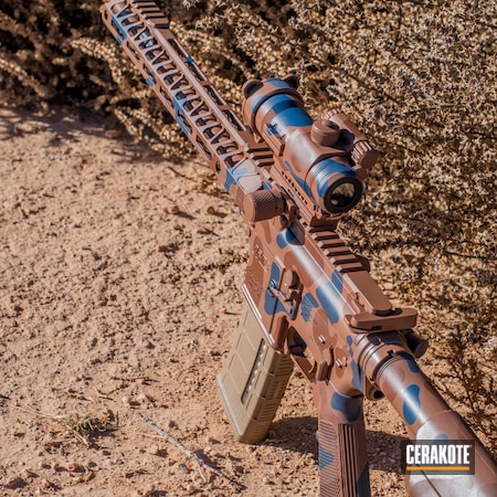Powder Coating: KEL-TEC® NAVY BLUE H-127,5.56,Blue,S.H.O.T,DPMS,Custom Camo,AR-15,Rifle,Light Brown,Red Dot,Spotted,Camo,Brown,MULTICAM® DARK BROWN H-342,Federal Brown H-212,Tactical Rifle,Lightweight,AR Build,Photography