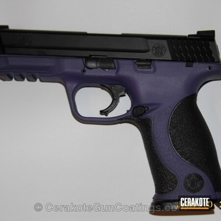 Powder Coating: Custom Purple Blend,Ladies,Handguns,Bright Purple H-217