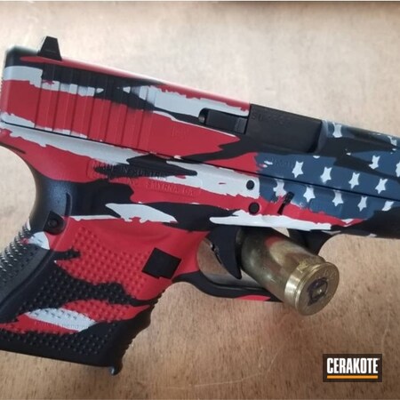 Powder Coating: Glock 26,NRA Blue H-171,S.H.O.T,Pistol,Stormtrooper White H-297,USA,USMC Red H-167,Patriotic,Distressed American Flag