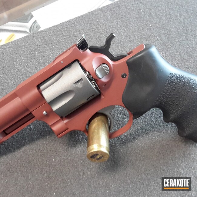 Cerakoted: Satin Mag H-147,S.H.O.T,Revolver,Crimson H-221