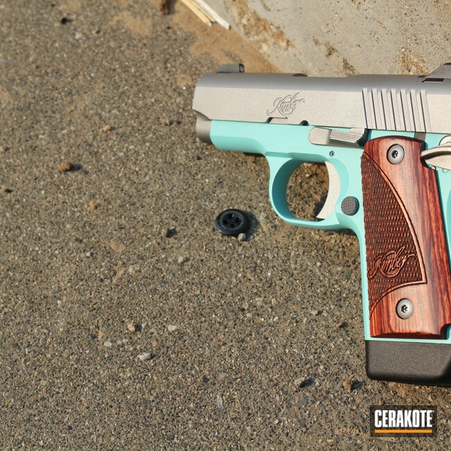 Cerakoted: S.H.O.T,Robin's Egg Blue H-175,Kimber,Crushed Silver H-255,Kimber Micro