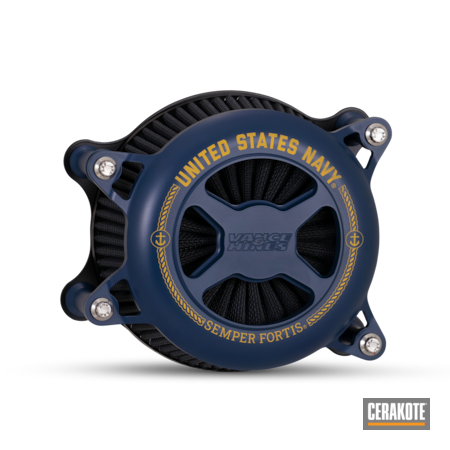 Powder Coating: KEL-TEC® NAVY BLUE H-127,SUNFLOWER H-317,Air Cleaner Cover,America,Automotive,Sky Blue H-169,Air Cleaner,Stormtrooper White H-297,USMC Red H-167,MAGPUL® O.D. GREEN H-232,Armed Forces Expeditionary Service,Military,Harley Davidson,Motorcycle