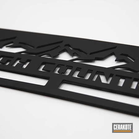 Powder Coating: Graphite Black H-146,Automotive Grille,Sign,Metal Sign,High Country,Automotive,Chevrolet