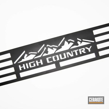 Powder Coating: Graphite Black H-146,Automotive Grille,Sign,Metal Sign,High Country,Automotive,Chevrolet