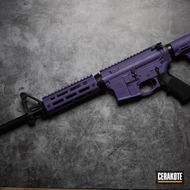 Cerakoted: S.H.O.T,Bright Purple H-217,Smith & Wesson,5.56,M&P15,AR-15