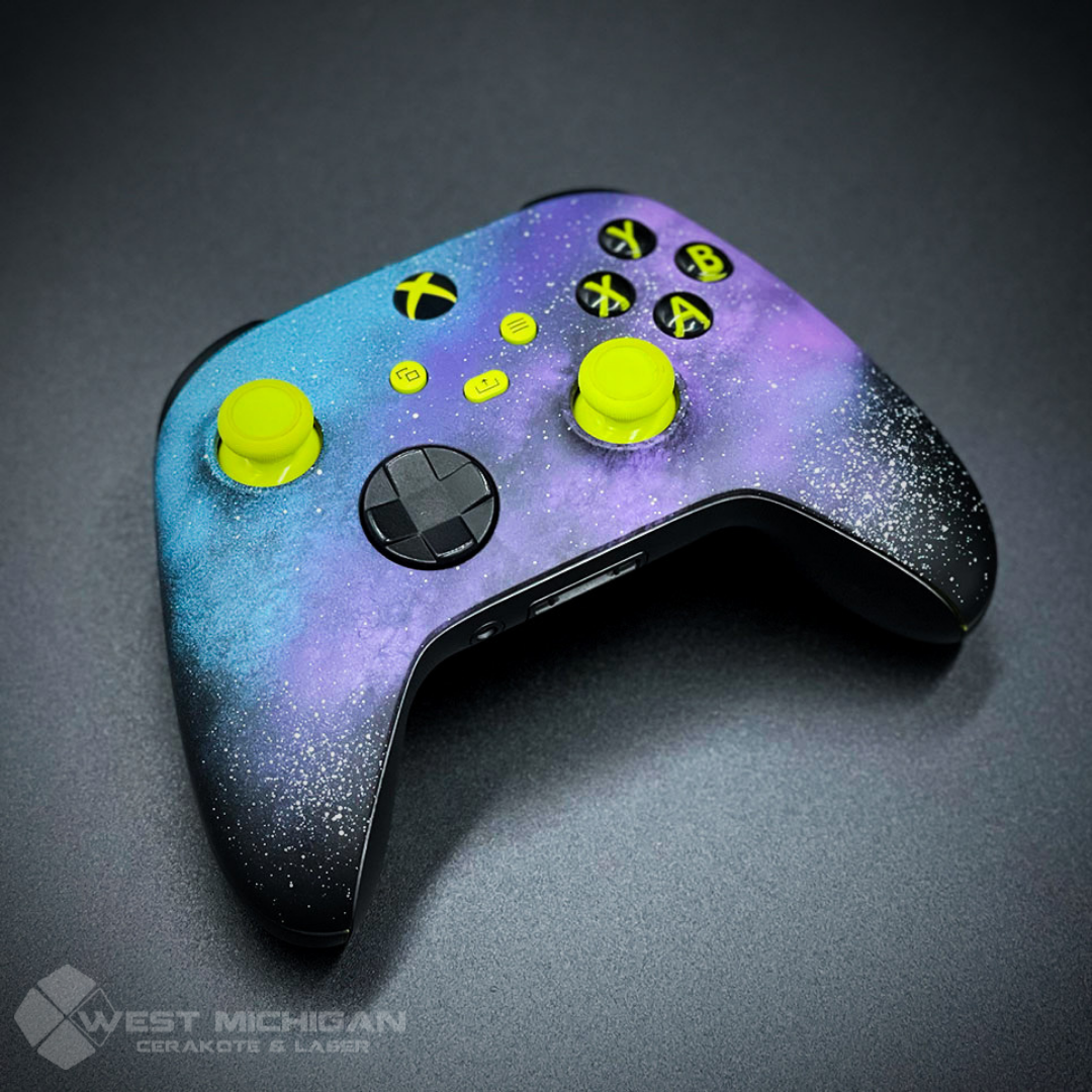 Blue Raspberry Cerakote Xbox Control Cerakoted using Hidden White, Blue Raspberry and Graphite ...