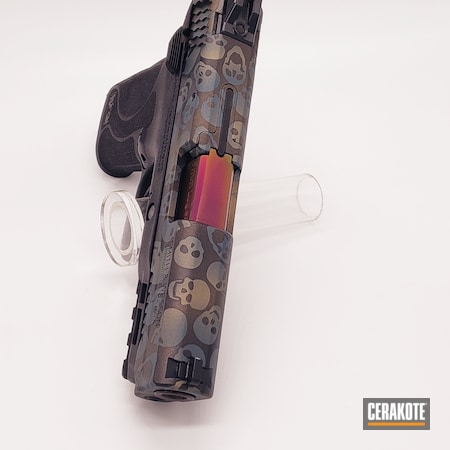 Powder Coating: Graphite Black H-146,Smith & Wesson,S.H.O.T,Custom Pistol,Gold H-122,Blue Titanium H-185,Skulls,Firearms