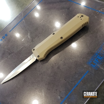 Benchmade Knife Cerakoted Using Magpul® Flat Dark Earth