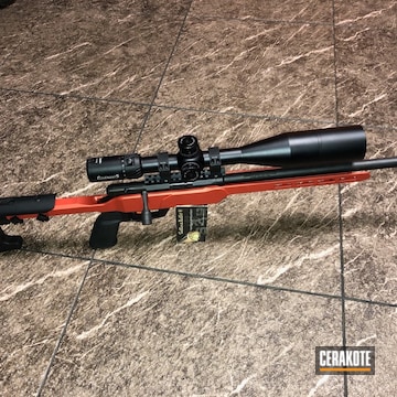 Savage Precision Rifle Cerakoted Using Blood Orange