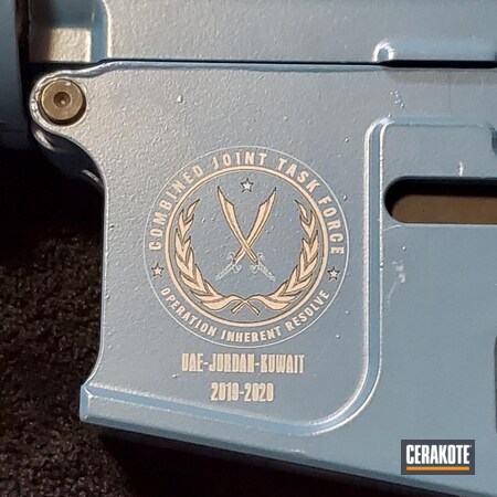 Powder Coating: JESSE JAMES CIVIL DEFENSE BLUE H-401,AR Rifle,S.H.O.T,.223 Wylde