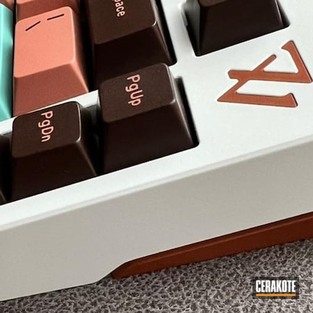 Powder Coating: COPPER SUEDE H-310,Technology,Stormtrooper White H-297,Keyboard,Consumer Electronics,Mechanical Keyboard,CRUSHED ORCHID H-314