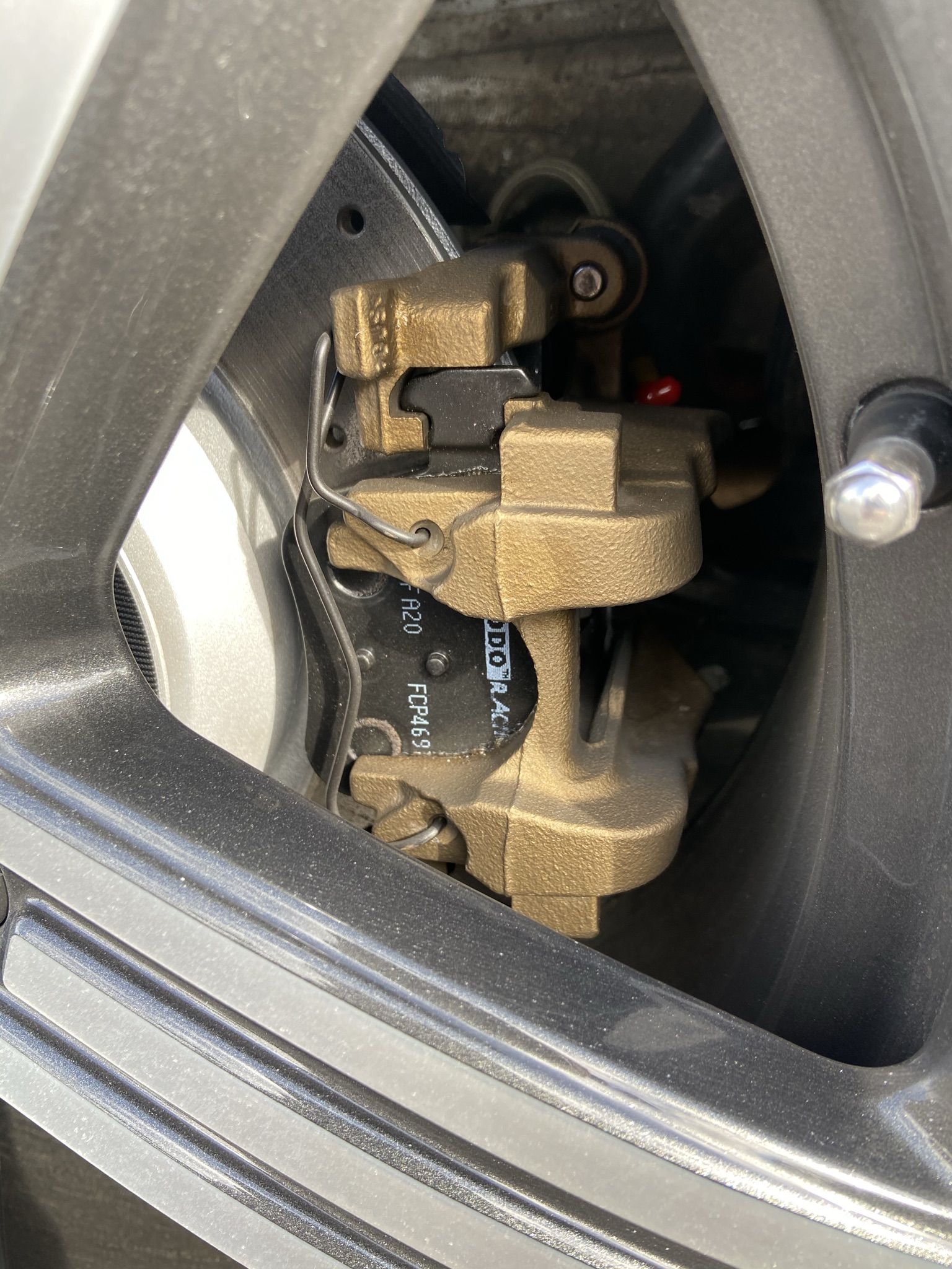VW Golf R Calipers Cerakoted using Burnt Bronze | Cerakote
