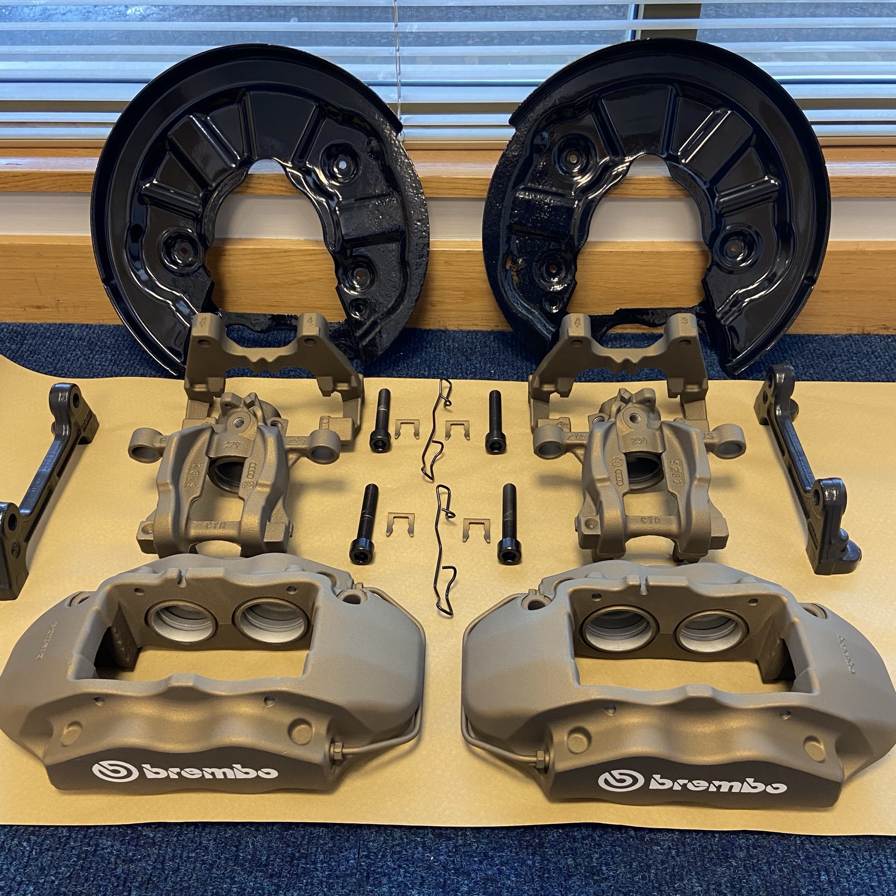 VW Golf R Calipers Cerakoted using Burnt Bronze | Cerakote