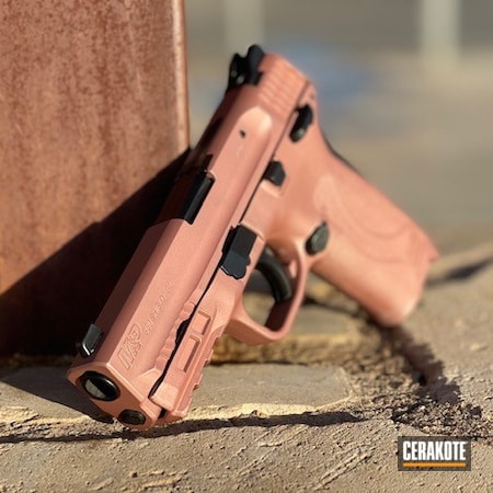 Powder Coating: ROSE GOLD H-327,9mm,Smith & Wesson,M&P Shield EZ,S.H.O.T,Pistol
