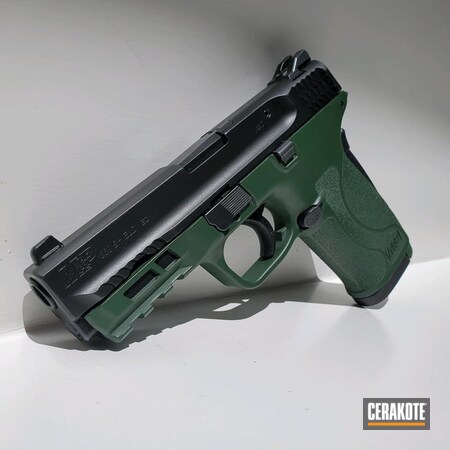 Powder Coating: Smith & Wesson,Smith & Wesson M&P Shield,S.H.O.T,Highland Green H-200,Pistol,.380