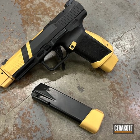Powder Coating: 9mm,Graphite Black H-146,S.H.O.T,HABANERO RED H-318,Pistol,Gold H-122,Canik