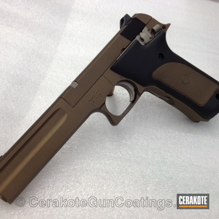 Powder Coating: Smith & Wesson,Handguns,Armor Black H-190,Burnt Bronze H-148,Titanium H-170