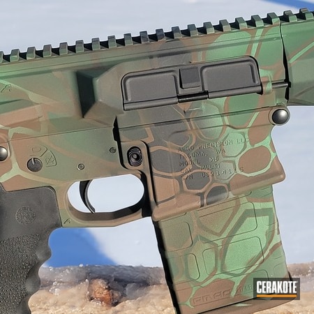 Powder Coating: Chocolate Brown H-258,m5,AR 10,S.H.O.T,Aero Precision,Armor Black H-190,Dragon Scale Camo,.308,JESSE JAMES EASTERN FRONT GREEN  H-400,SQUATCH GREEN H-316,Patriot Brown H-226,Bull Shark Grey H-214